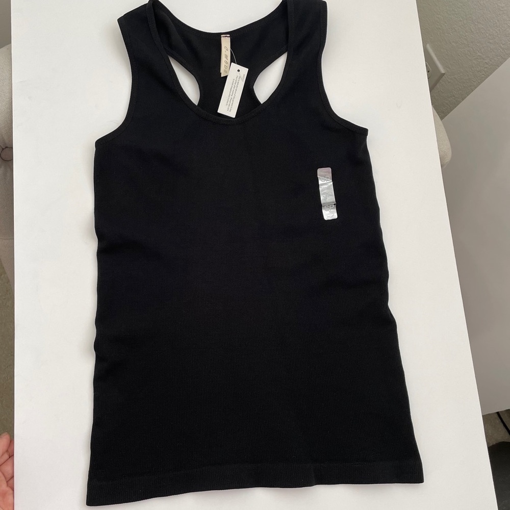 Brand new soft black tank top stretchable size S